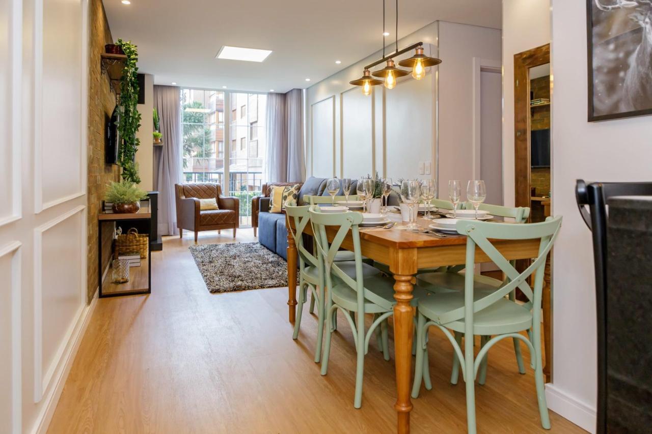 Novo Maravilhoso Apartamento No Centro - Gramado Apartment Luaran gambar